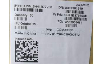 Lenovo 5H41B77250 HEATSINK FRU Golem_ITL_UMA_THM_ASSY_CCI