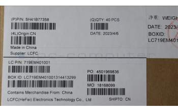 Lenovo 5H41B77358 HEATSINK KX3B0_SINGLE_THM_ASSY DELTA