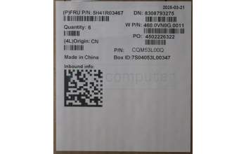 Lenovo 5H41R03467 ASSY_THM_13W_G3_INTEL_UMA_KIPO