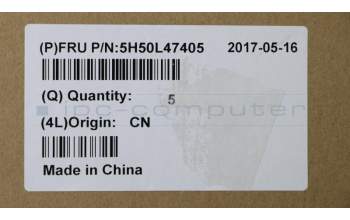 Lenovo 5H50L47405 HINGE Hinge C 80TY L+R W/Antenna BK