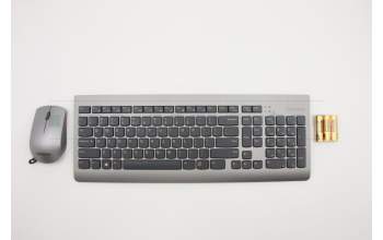 Lenovo 5KM0U87430 Keyboard_Mouse,2.4G,USA English,Grey,Non_Backlight