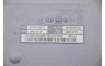 Lenovo 5KM0U87433 Keyboard_Mouse,2.4G,Belgium English,Grey,Non_Backlight