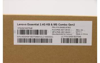 Lenovo 5KM0U87602 Keyboard_Mouse,2.4G,Italian,Black,Non_Backlight