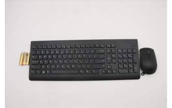 Lenovo 5KM0U87621 Keyboard_Mouse,2.4G,US English Euro,Black,Non_Backlight