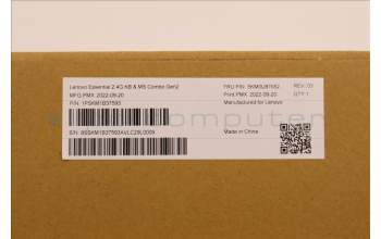 Lenovo 5KM0U87652 Keyboard_Mouse,Wireless,Hungarian,Black