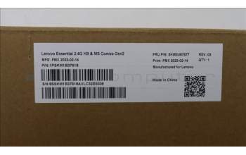 Lenovo 5KM0U87677 Keyboard_Mouse,Wireless,Estonia,Black