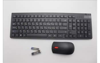 Lenovo 5KM0U87800 Keyboard_Mouse,2.4G,Hebrew,Black