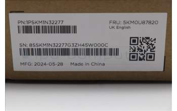 Lenovo 5KM0U87820 Keyboard_Mouse,2.4G,UK English,Black