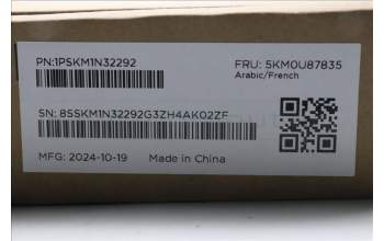 Lenovo 5KM0U87835 Keyboard_Mouse,2.4G,Arabic,Luna Grey