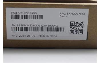 Lenovo 5KM0U87843 Keyboard_Mouse,2.4G,French,Luna Grey