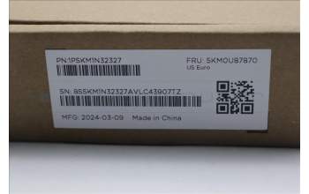 Lenovo 5KM0U87870 Keyboard_Mouse,2.4G,US English Euro,Luna Grey