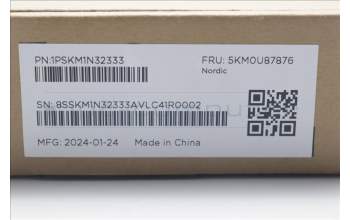 Lenovo 5KM0U87876 Keyboard_Mouse,2.4G,Nordic,Luna Grey