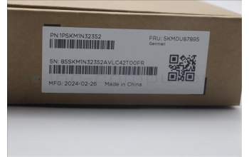 Lenovo 5KM0U87895 Keyboard_Mouse,2.4G,German,Cloud Grey