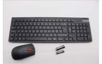 Lenovo 5KM0U87934 AI Keyboard_Mouse,2.4G,Belgium English,Black