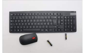Lenovo 5KM0U87941 AI Keyboard_Mouse,2.4G,French,Black