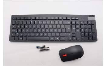 Lenovo 5KM0U87956 AI Keyboard_Mouse,2.4G,Portuguese,Black