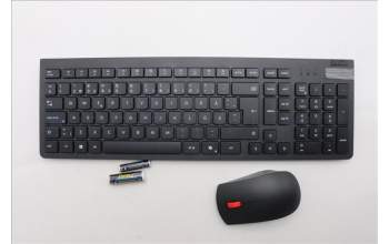 Lenovo 5KM0U87962 AI Keyboard_Mouse,2.4G,Swedish/Finnish,Black