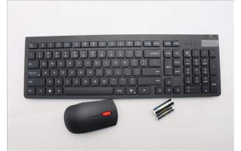 Lenovo 5KM0U87968 AI Keyboard_Mouse,2.4G,US English Euro,Black