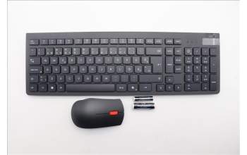 Lenovo 5KM0U87973 AI Keyboard_Mouse,2.4G,Estonian,Black