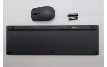 Lenovo 5KM0U88005 Keyboard_Mouse, 2.4G, Portugese, Luna Grey, Black Wheel
