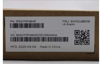 Lenovo 5KM0U88016 Keyboard_Mouse, 2.4G, UK English, Luna Grey, Black Wheel