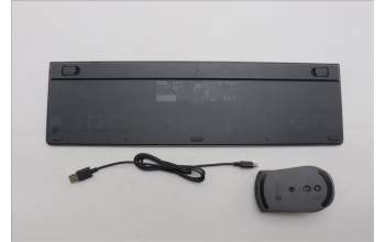 Lenovo 5KM0U88195 AI Keyboard_Mouse, Wireless, US English Euro, Storm Grey