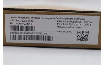 Lenovo 5KM0U88198 AI Keyboard_Mouse, Wireless, Nordic, Storm Grey