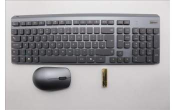 Lenovo 5KM0U88237 Keyboard_Mouse, Wireless, UK English, Luna Grey