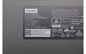 Lenovo 5KM0U88247 Keyboard_Mouse, Wireless, Czech/Slovakian, Luna Grey