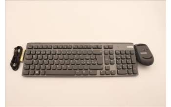 Lenovo 5KM1B81153 Keyboard_Mouse,Wireless,Swiss French/German,Storm Grey