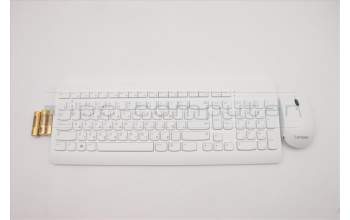 Lenovo 5KM1C03361 Tastatur_Maus, 2,4 G, Hebräisch, Weißgrau, Nicht beleuchtet