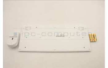 Lenovo 5KM1C40657 Keyboard_Mouse,Wireless,Hebrew,White_Grey,Non_Backlight