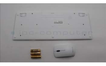 Lenovo 5KM1C40679 Keyboard_Mouse,Wireless,US English Euro,White
