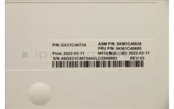 Lenovo 5KM1C40685 Keyboard_Mouse,Wireless,Nordic,White_Grey,Non_Backlight