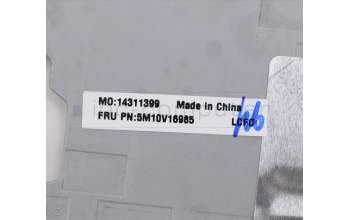 Lenovo 5M10V16985 C-Cover with keyboard, UK English, Silver, Backlight, UK