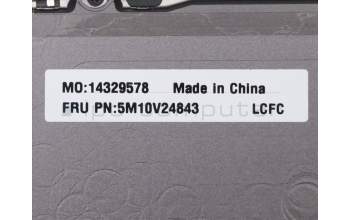 Lenovo 5M10V24843 C-Abdeckung mit Tastatur, Tschechisch/Slowakisch, Eisengrau, WLAN