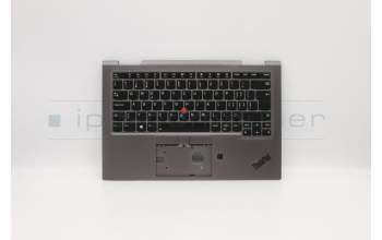 Lenovo 5M10V24867 C-Cover with keyboard, Switzerland, Iron Grey, WLAN, UK