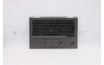 Lenovo 5M10V24892 C-Cover with keyboard, Italian, Iron Grey, WLAN, UK