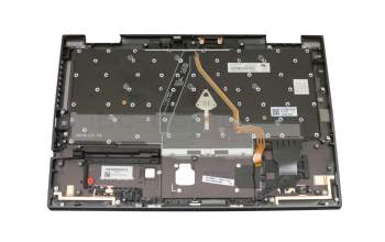 5M10V24922 original Lenovo keyboard incl. topcase DE (german) black/grey with backlight and mouse-stick