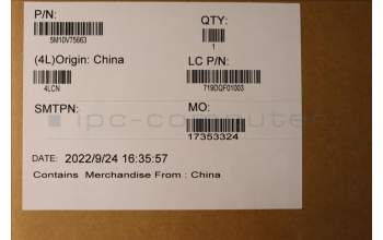 Lenovo 5M10V75663 Lenovo LCD Module,16\",WUXGA,Touch,Anti-reflection,Anti-Smudge,IPS,400nit,100%sRGB,w/IR Hybrid Camera