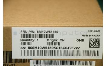 Lenovo 5M10W51759 MECH_ASM CS16_2BCP,MYLAR,SILVER,SUN