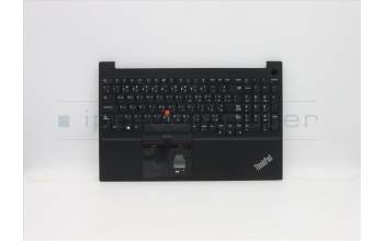 Lenovo 5M10W64515 C-Abdeckung mit Tastatur, Arabisch, schwarz, Ohne Hintergrundbeleuchtung, Ohne Fingerabdruck, US