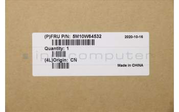 Lenovo 5M10W64532 C-Cover with keyboard, Switzerland, Black, Non-Backlight, Non-Fingerprint, UK