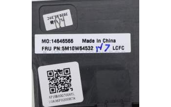 Lenovo 5M10W64532 C-Cover with keyboard, Switzerland, Black, Non-Backlight, Non-Fingerprint, UK