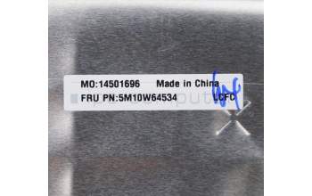 Lenovo 5M10W64534 C-Cover with keyboard, UK English, Black, Non-Backlight, Non-Fingerprint, UK