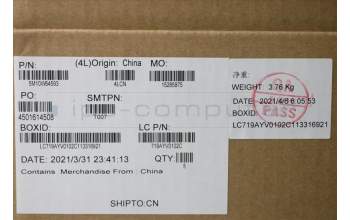 Lenovo 5M10W64593 C-Cover with keyboard,Hungarian,Black,Backlight,Non_FingerPrint