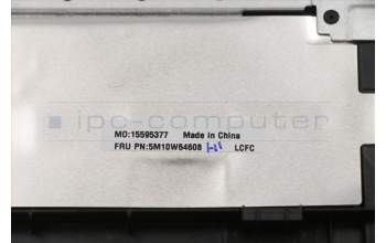 Lenovo 5M10W64608 C-Cover with keyboard, Bulgarian, Black, Backlight, Non-FingerPrint, UK