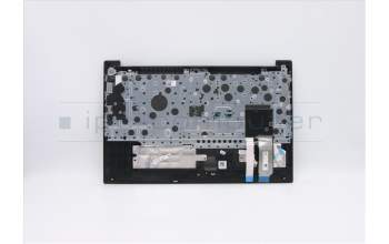 Lenovo 5M10W64621 C-Cover with keyboard, Belgian, Black, Backlight, Fingerprint, UK