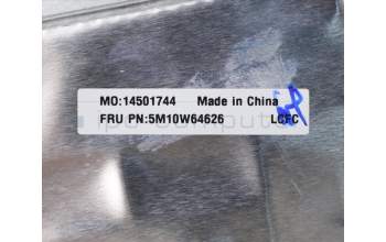 Lenovo 5M10W64626 C-Cover with keyboard, Greek, Black, Backlight, Fingerprint, US