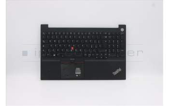 Lenovo 5M10W64629 C-Cover with keyboard, Italian, Black, Backlight, Fingerprint